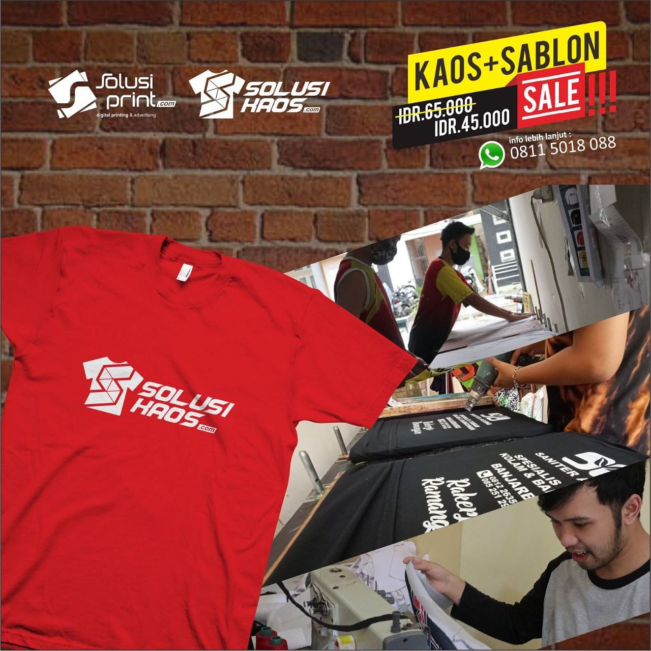 Kaos Polos & Sablon