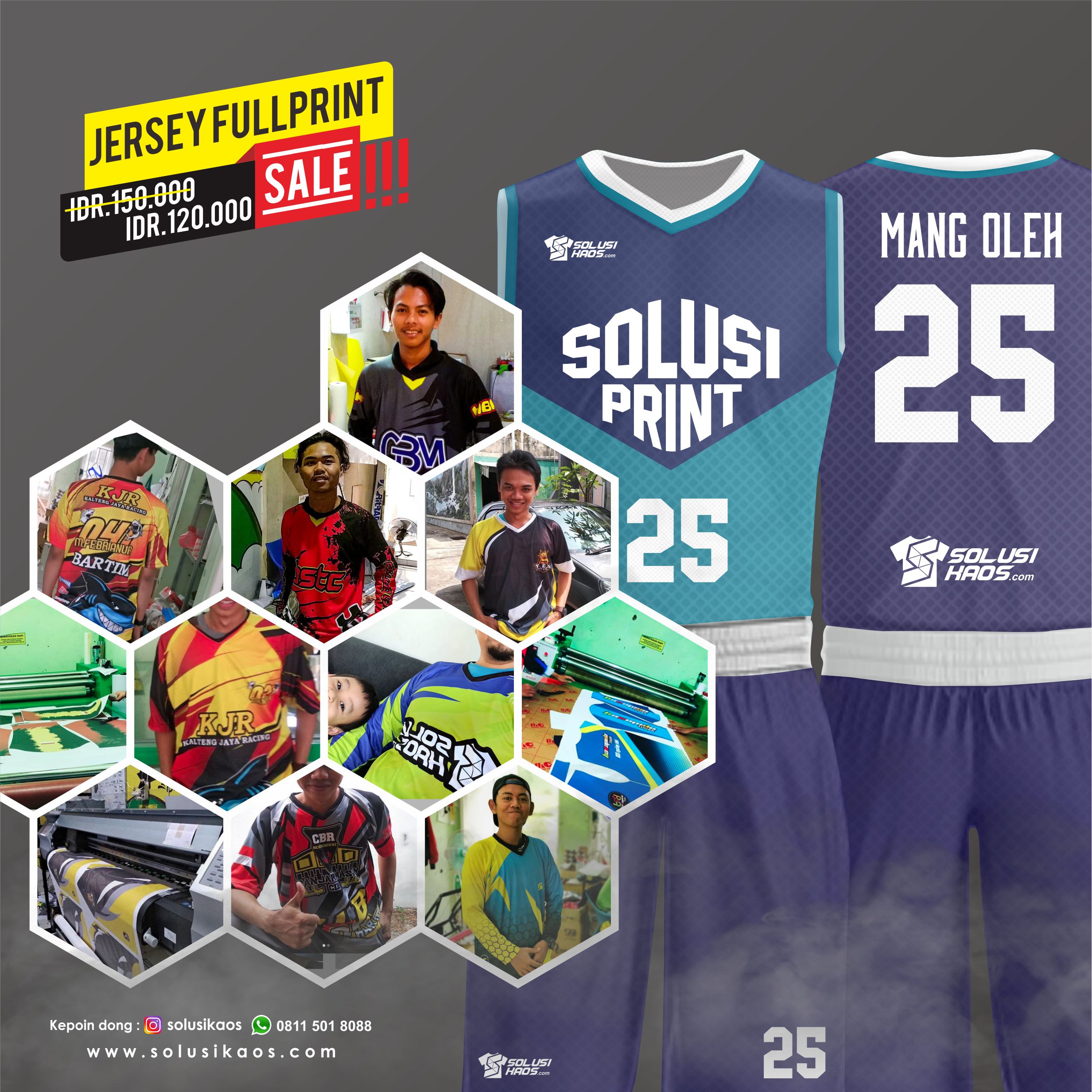 Kaos Jersey Fullprint
