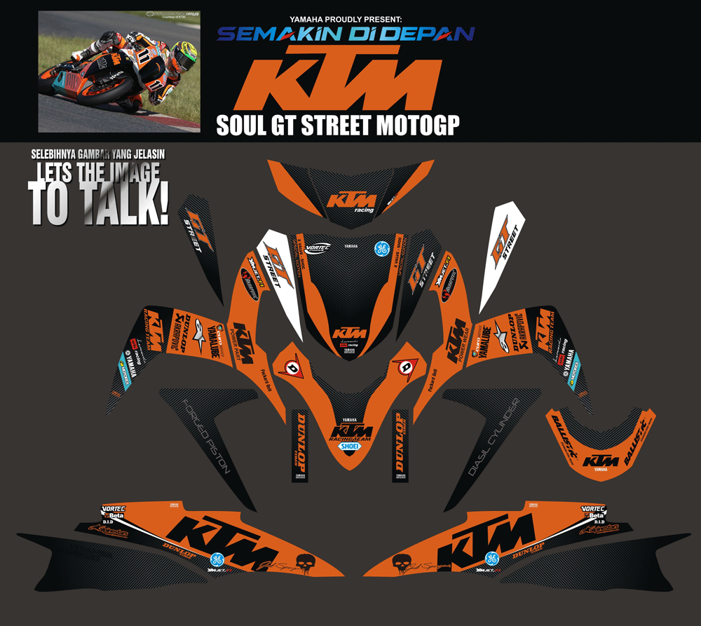 SMB117 SOUL GT-ORANYE KTM MOTOGP SolusiPrint