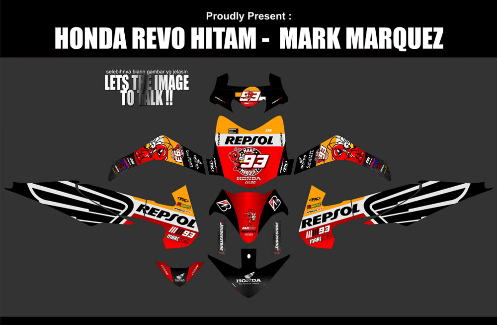 SMF51 REVO HITAM - MARK MARQUEZI SolusiPrint