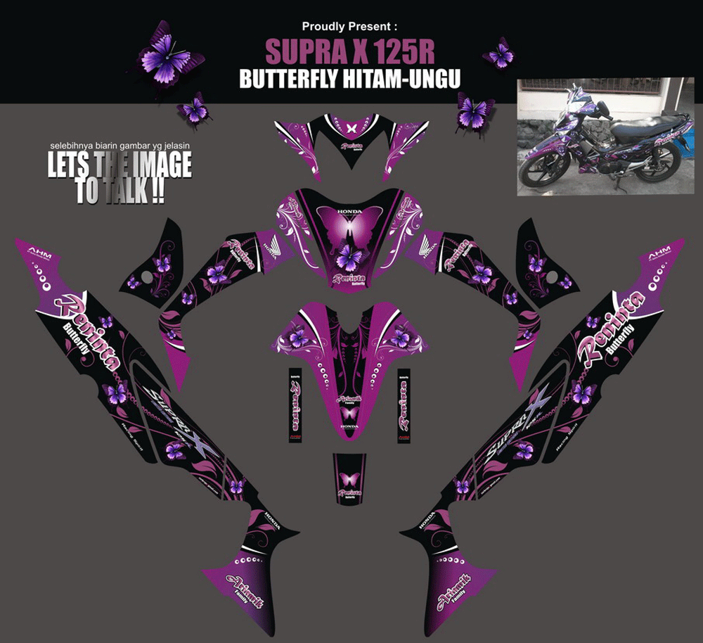 SMD26 HONDA SUPRA X 125 R - RENINTA BUTTERFLYUNGU SolusiPrint