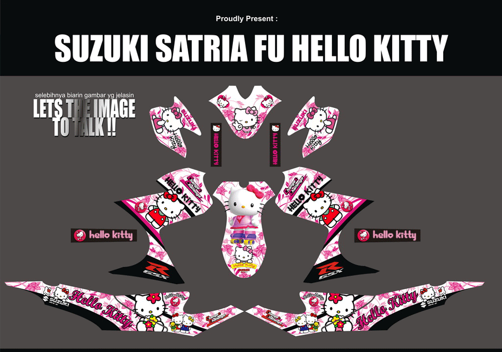 SMF67 SUZUKI SATRIA FU - HELLO KITTY SolusiPrint