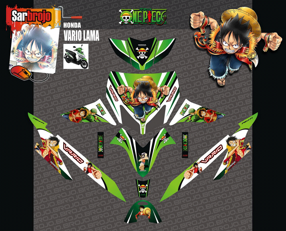 SMI34 HONDA VARIO CW ONE PIECE HIJAU SolusiPrint