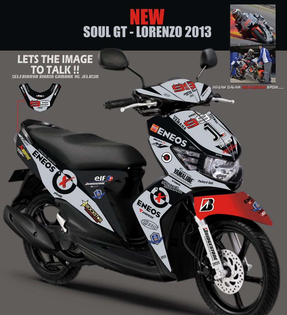 SM119 SOUL GT-NEW LORENZO-BLACK SolusiPrint