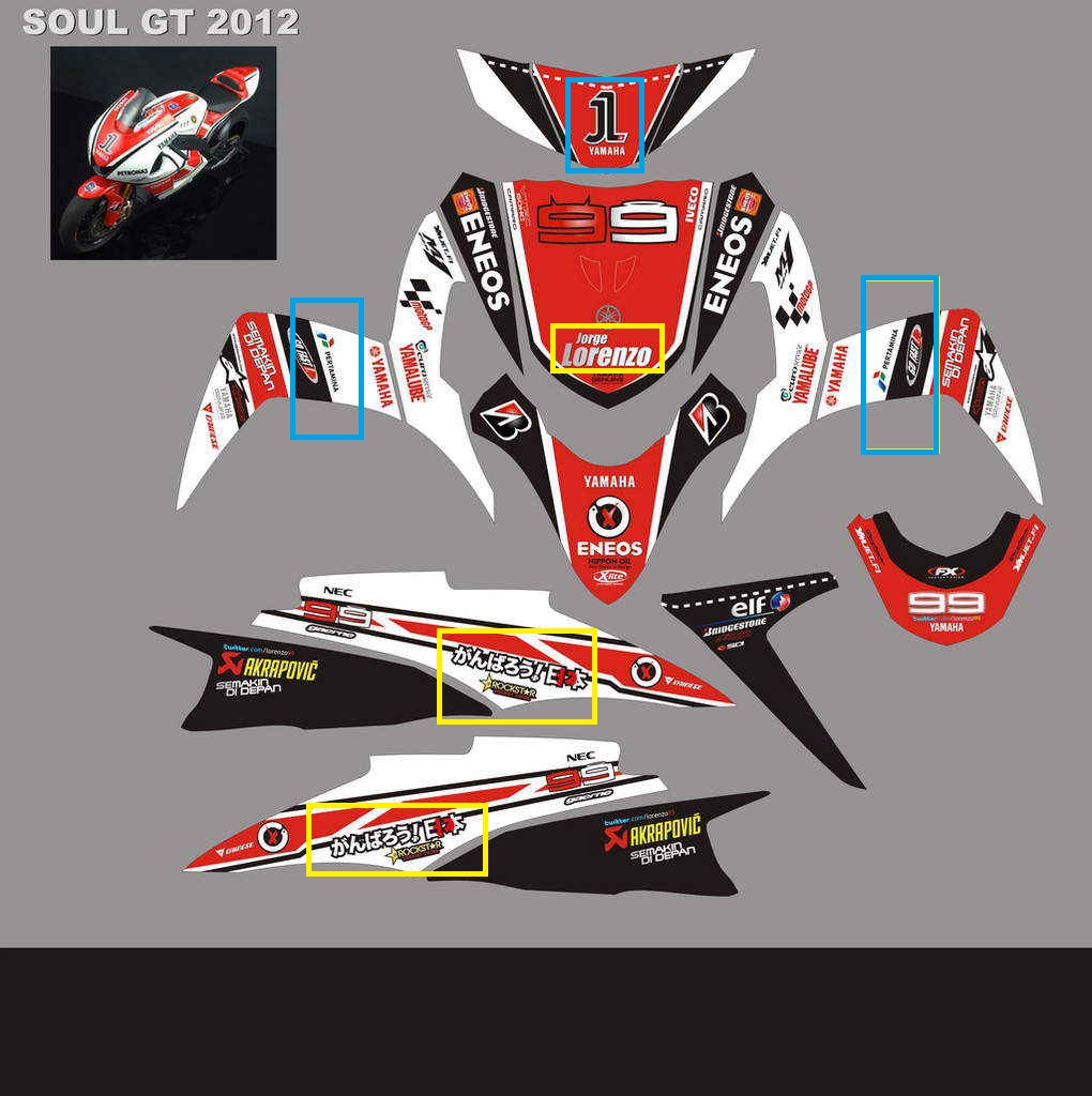 SMB102 SOUL GT PUTIH-LORENZO MERAH-PUTIH SolusiPrint
