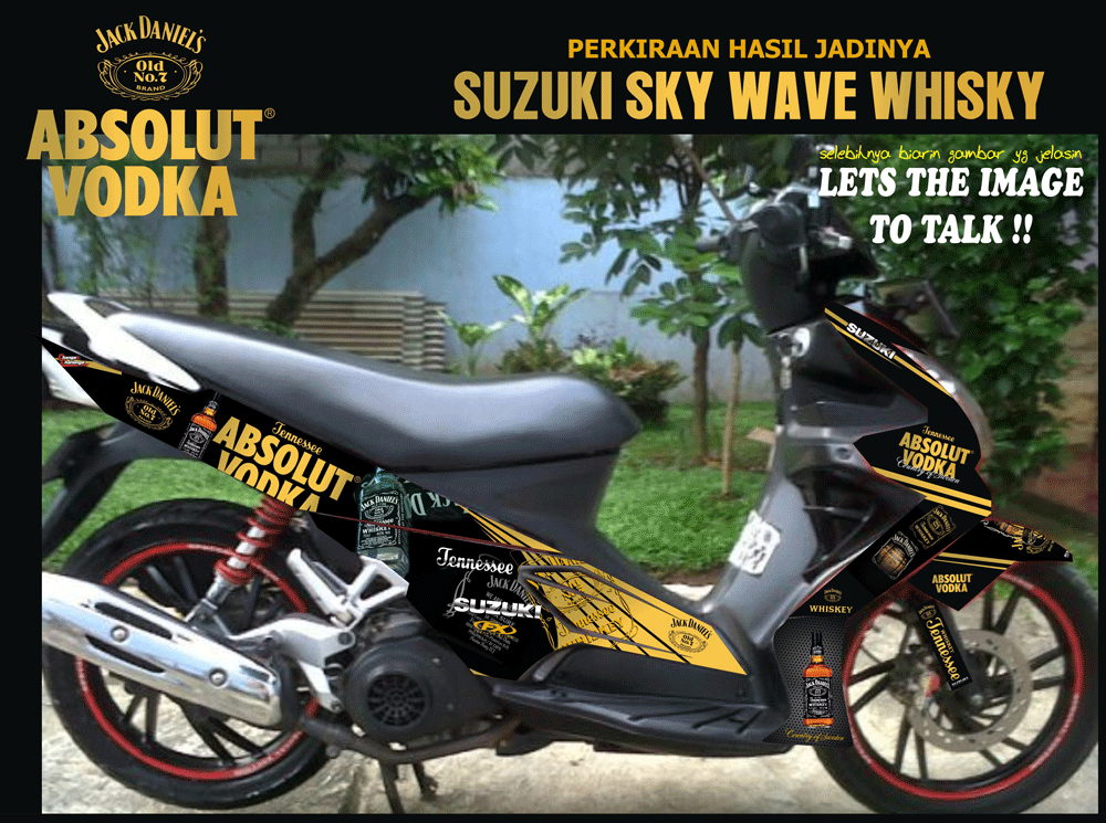 SM125 SUZUKI  SKYWAVE JACK DANIEL SolusiPrint