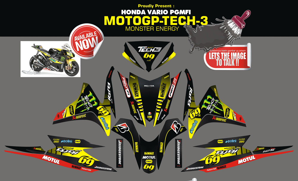 SMI46 HONDA VARIO MONSTER ENERGY MOTOGP SolusiPrint