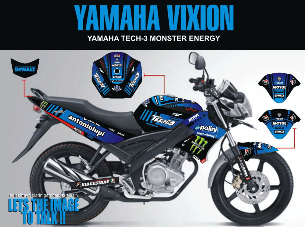 SMD109 YAMAHA VIXION TECH 3 BIRU SolusiPrint
