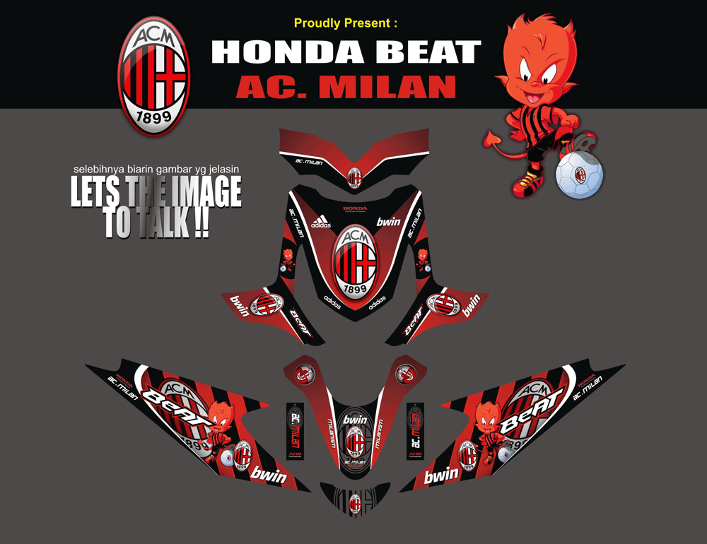SME3 HONDA BEAT- AC MILAN SolusiPrint