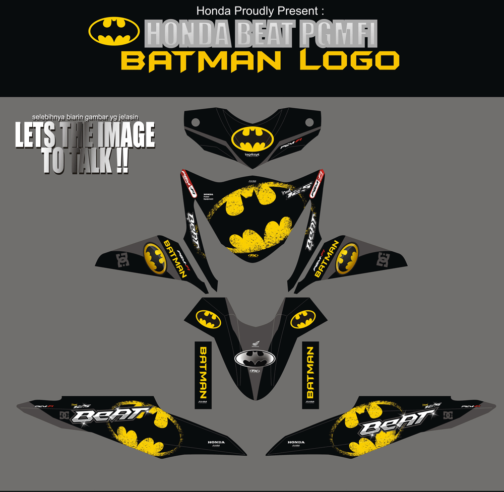 SMB4 HONDA BEAT FI-BATMAN LOGO KUNING SolusiPrint