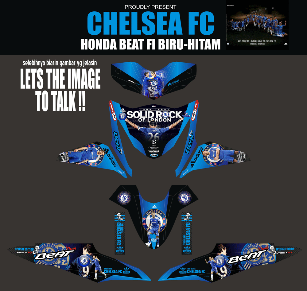 SMB6 HONDA BEAT FI-CHELSEA FC SolusiPrint