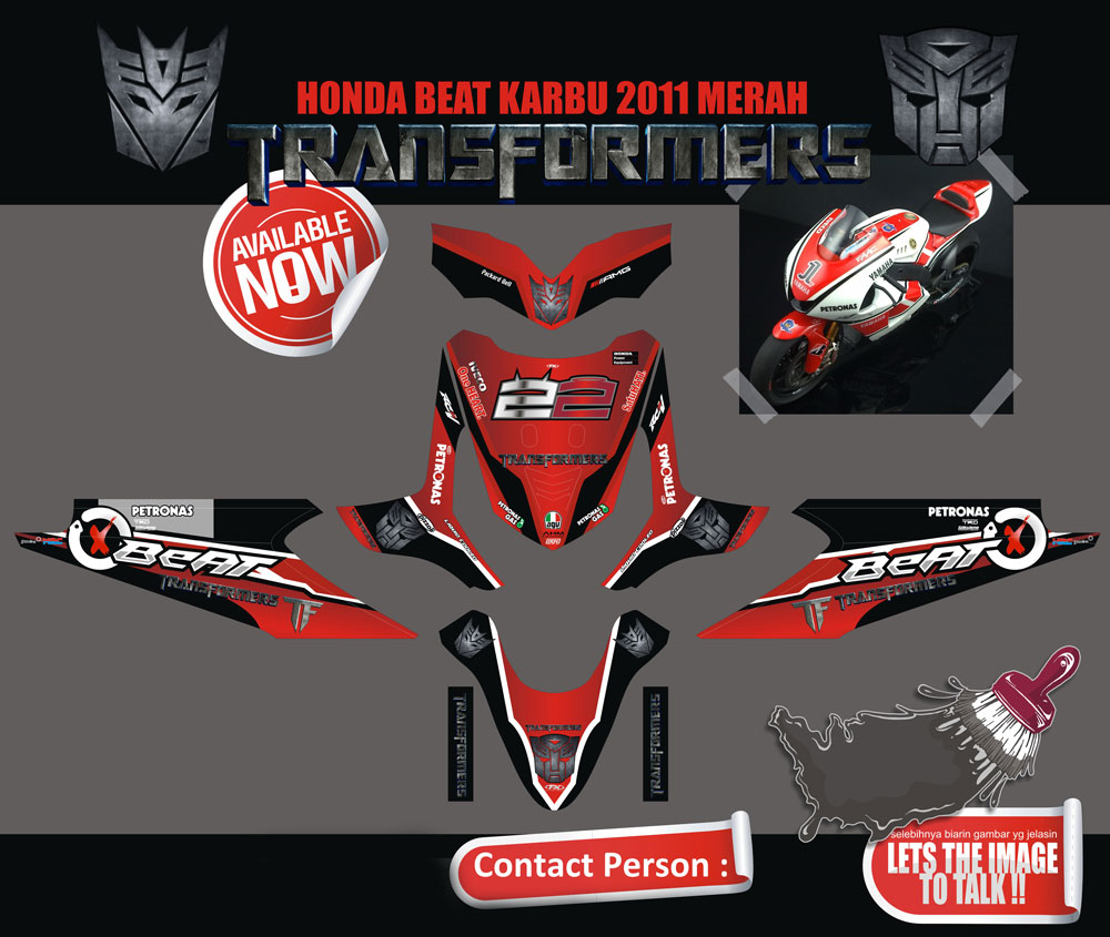 SMI14 HONDA BEAT KARBU 2011 LORENZO AUTOBOT SolusiPrint