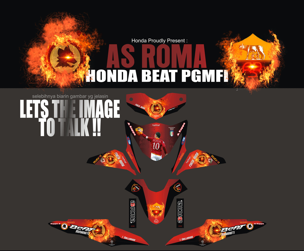 SMD16 HONDA BEAT FI-AS ROMA SolusiPrint