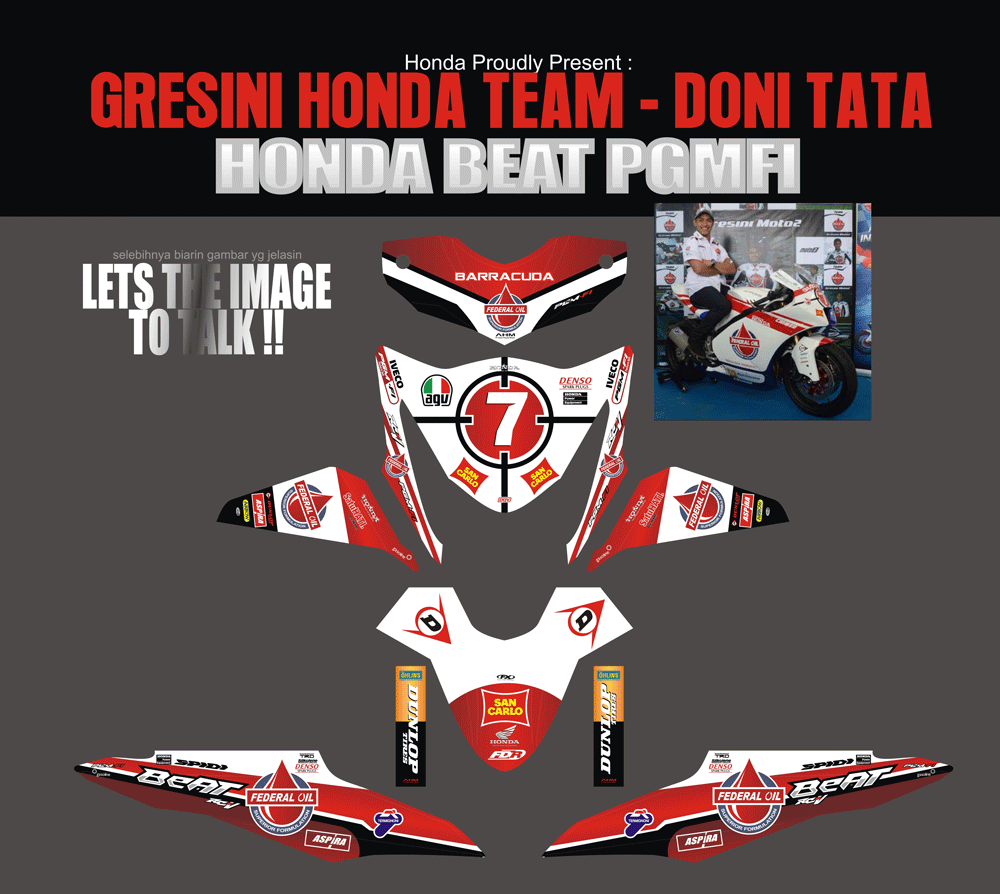 SMC5 HONDA BEAT FI-DONI TATA-MOTOGP GRESSINI SolusiPrint