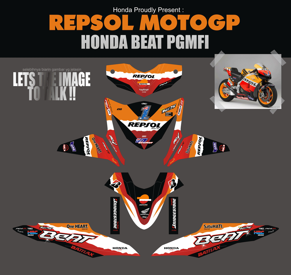 SMB23 HONDA BEAT PGMFI-REPSOL LAMA SolusiPrint