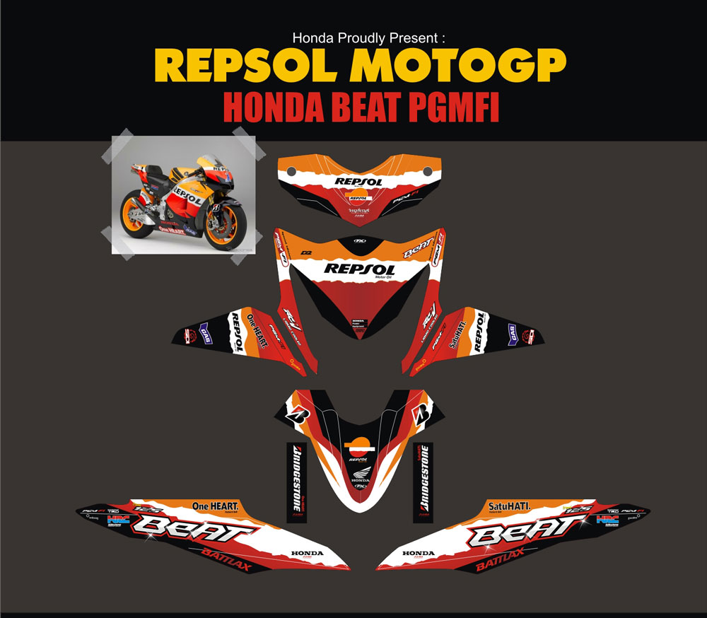 SMI1 HONDA BEAT CASEY STONER NON ANGKA SolusiPrint