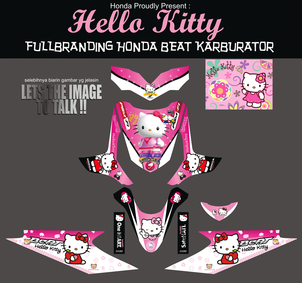 SMB9 HONDA BEAT KARBU PINK HELLO KITTY SolusiPrint