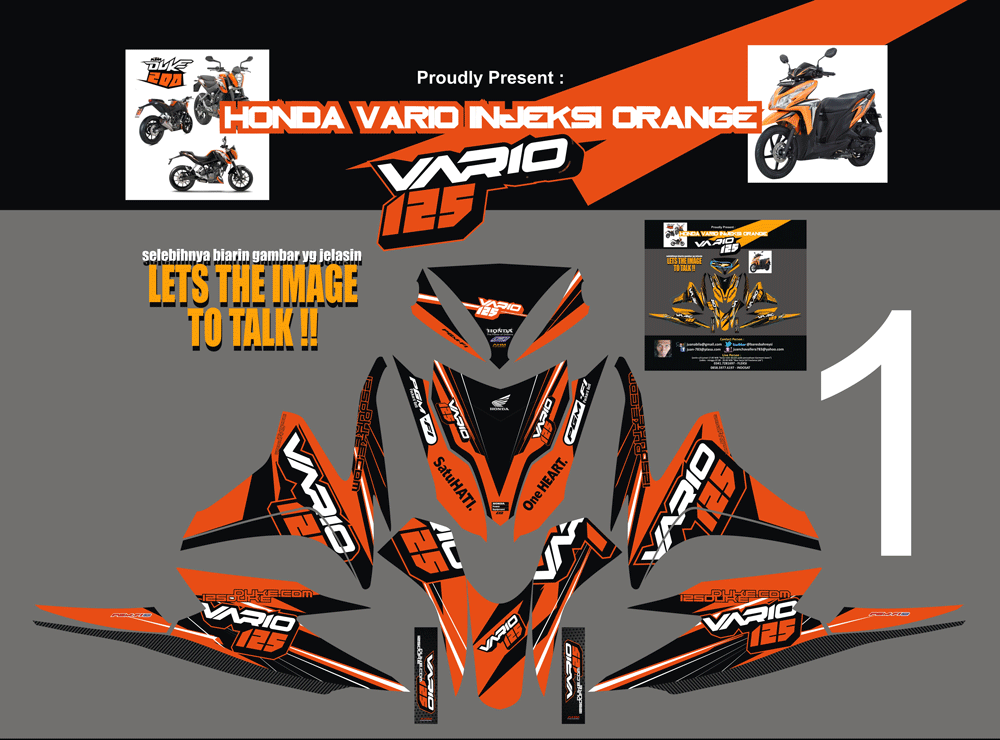 SMC21 HONDA VARIO FI ORANGE-KTM DUKE SolusiPrint