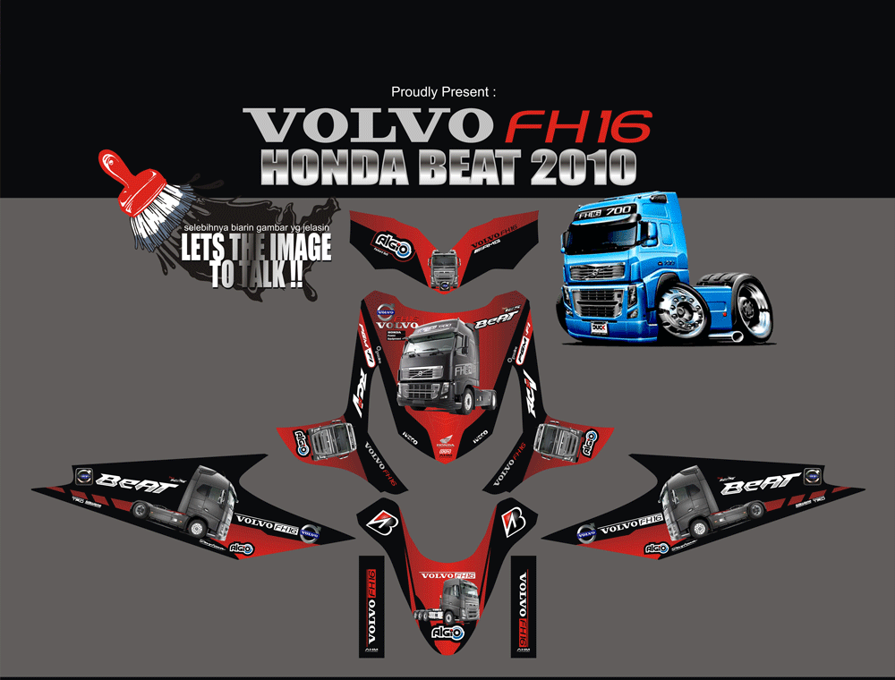 SMF2 HONDA BEAT 2010-VOLVO TRUCK SolusiPrint
