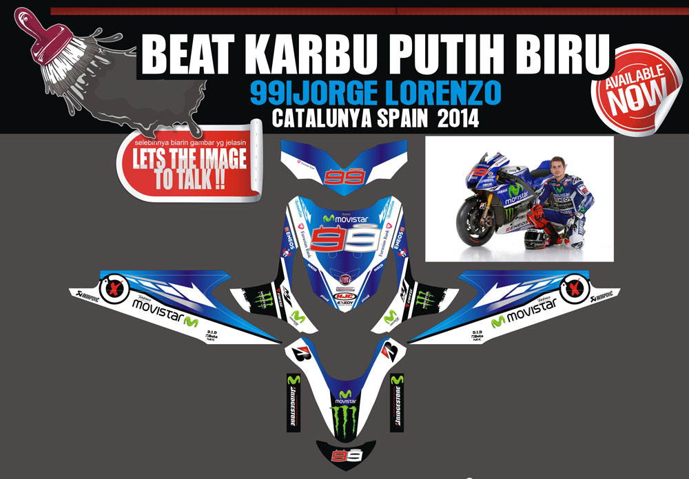 SMI15 HONDA BEAT KARBU 2011 NEW LORENZO CATALUNYA 2014 SolusiPrint