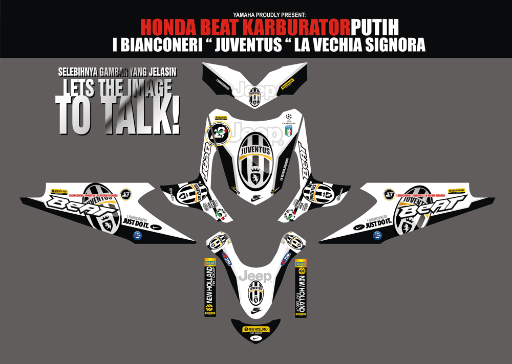 SMF18 HONDA BEAT LAMA JUVE FC SolusiPrint