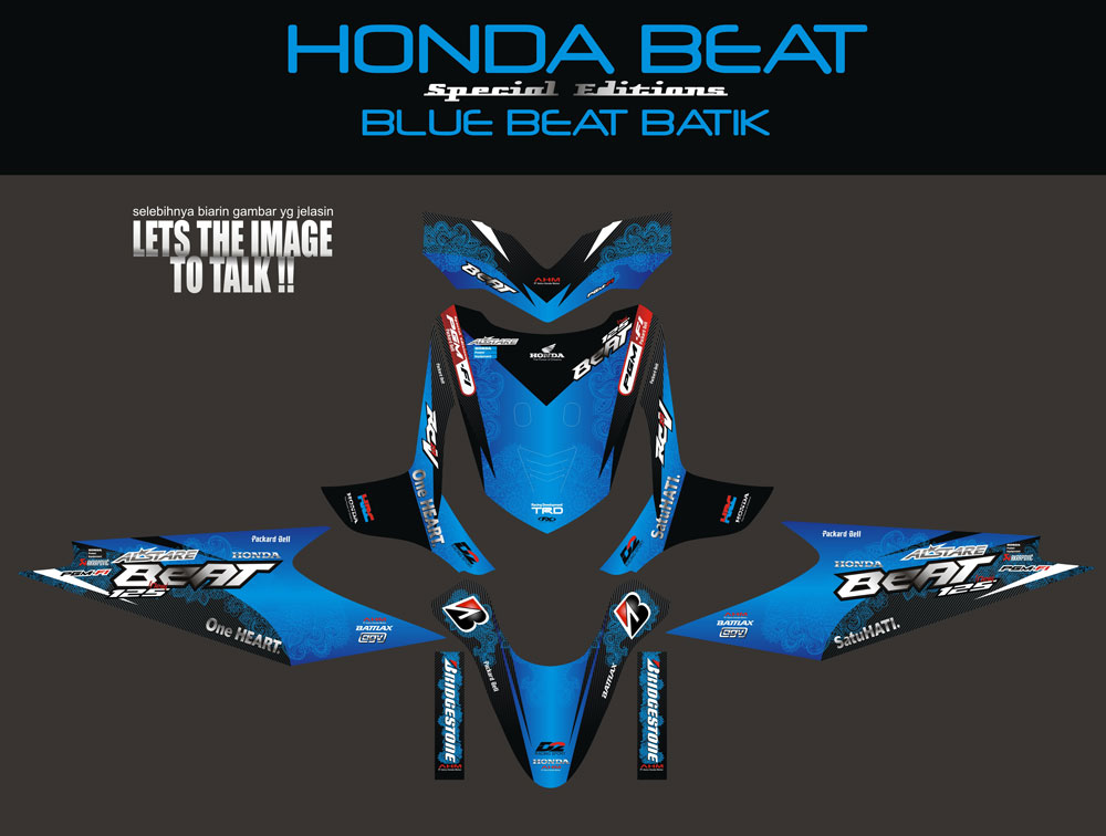 SM33 HONDA BEAT-BLUE BATIK SolusiPrint