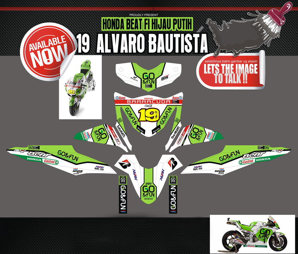 SMI3 HONDA BEAT FI ALVARO BAUTISTA 19 SolusiPrint