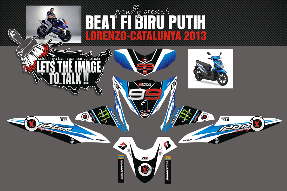 SMF13 HONDA BEAT FI-LORENZO BIRU SolusiPrint