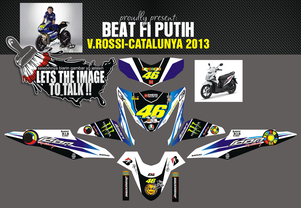 SMF14 HONDA BEAT FI-ROSSI BIRU SolusiPrint