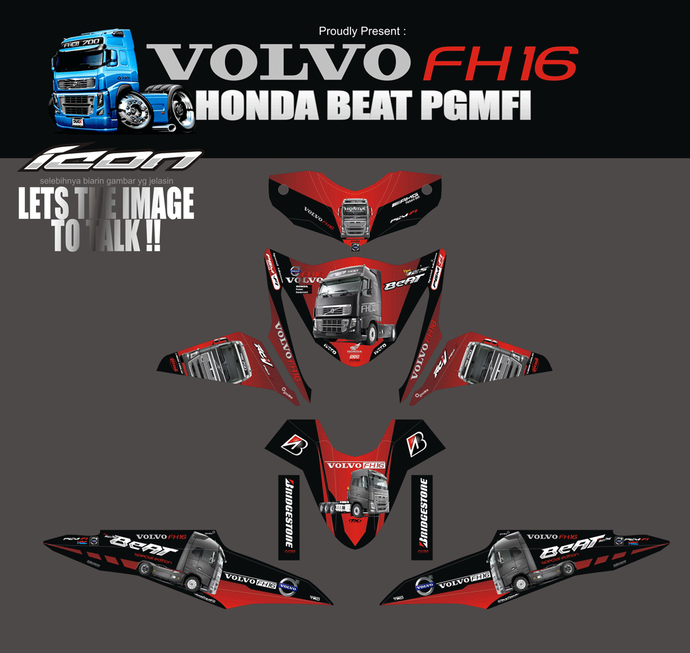 SMB25 HONDA BEAT PGMFI-VOLVO FH16 TRUCK SolusiPrint