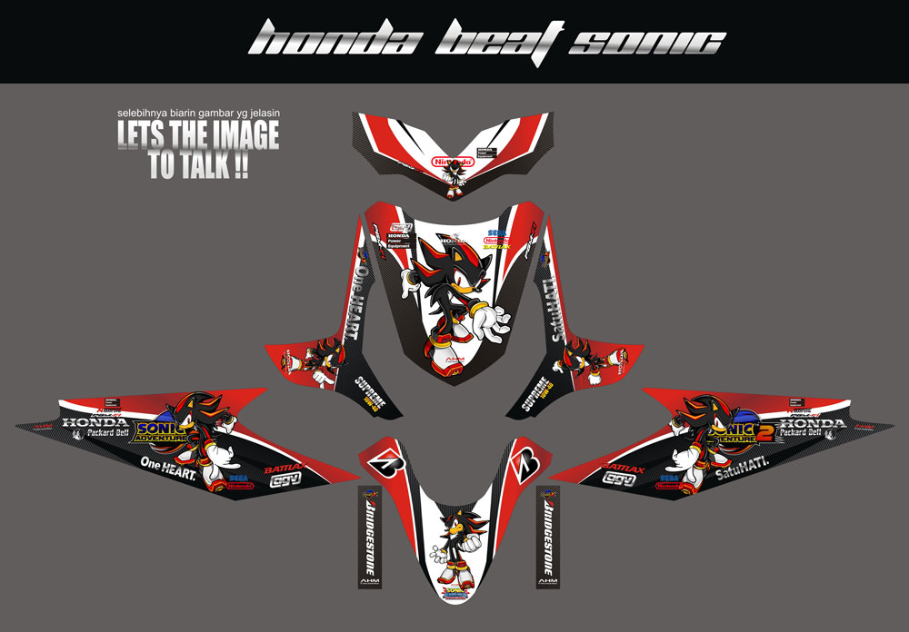 SM28 HONDA BEAT SONIC-HITAM SolusiPrint