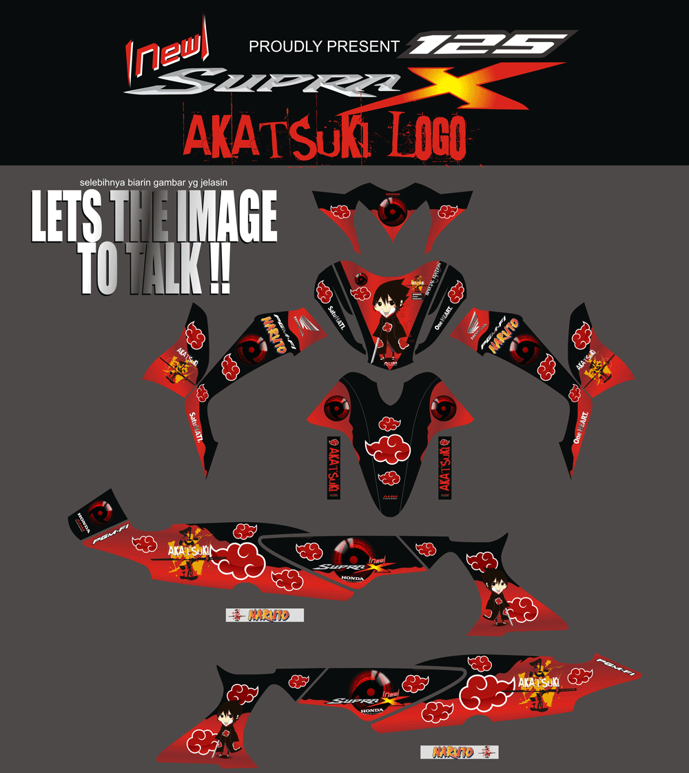 SMB33 HONDA SUPRA X 125 AKATSUKE SolusiPrint