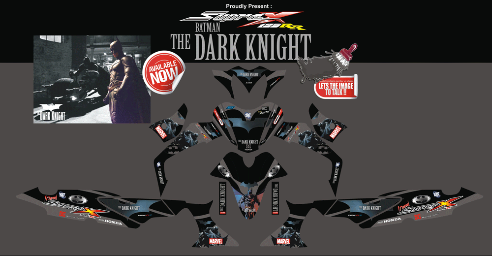 SMI24 HONDA SUPRA X125 BATMAN DARK SolusiPrint