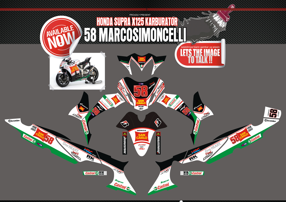 SME13 HONDA SUPRA X 125D MARCOSIMONCELLI SolusiPrint