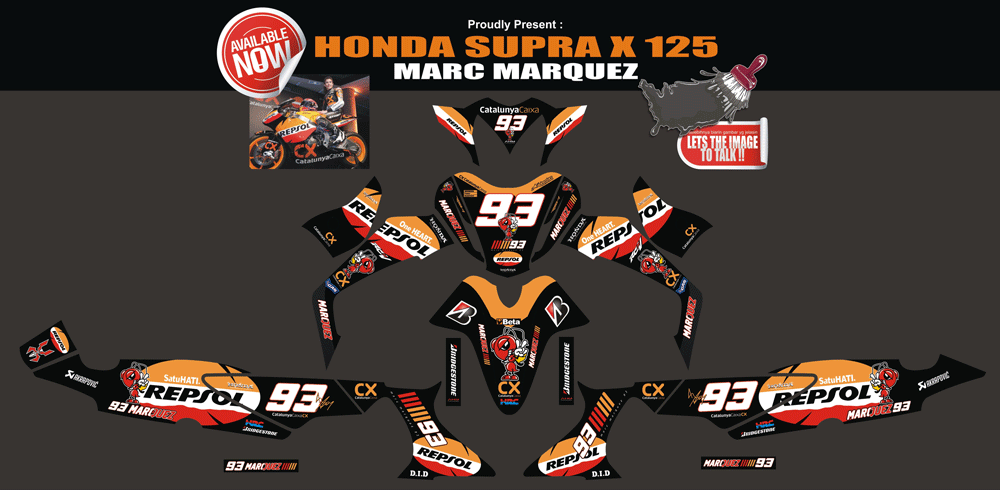 SMI23 HONDA SUPRA X 125 MARQUEZ SolusiPrint