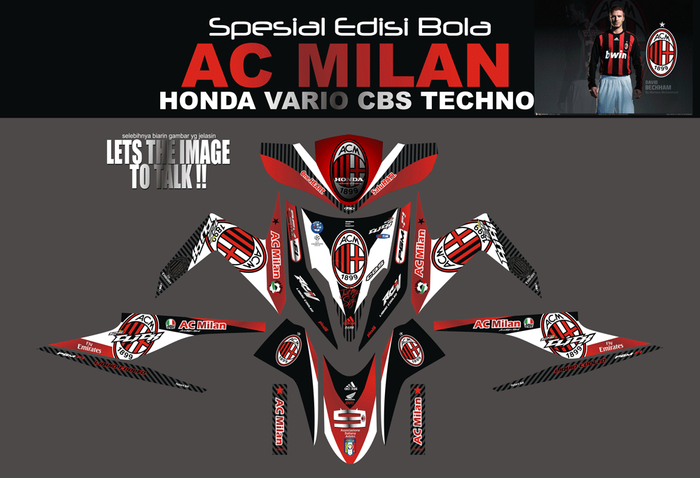 SMB37 HONDA VARIO CBS TECHNO-PUTIH-AC MILAN SolusiPrint