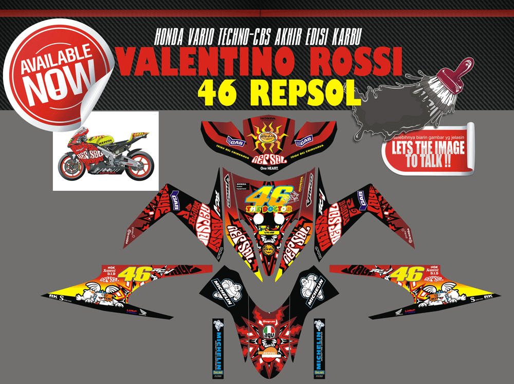 SMI52 HONDA VARIO TECHNO ROSSI LAMA