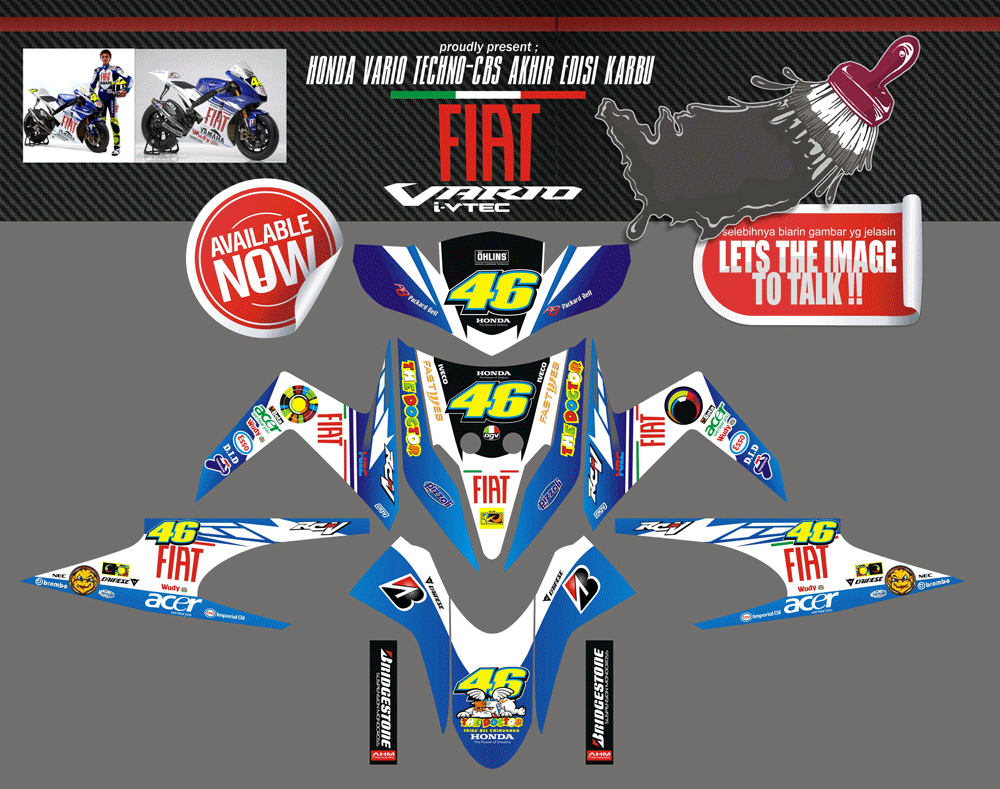 SMI54 HONDA VARIO TECHNO-VALENTINO ROSSI FIAT