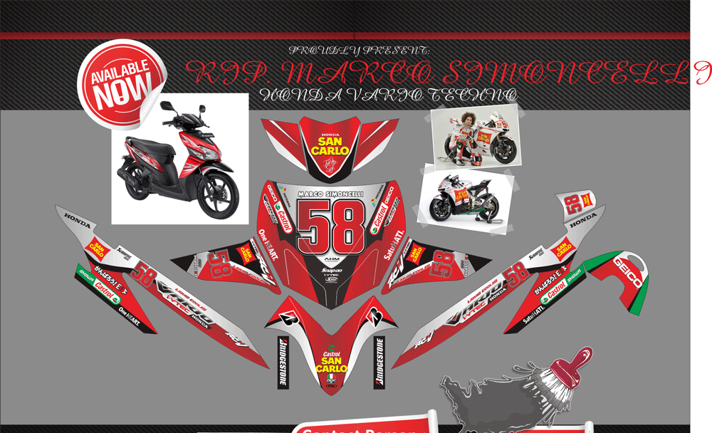 SMI35 HONDA VARIO CW RIP.SIMONCELLI SolusiPrint