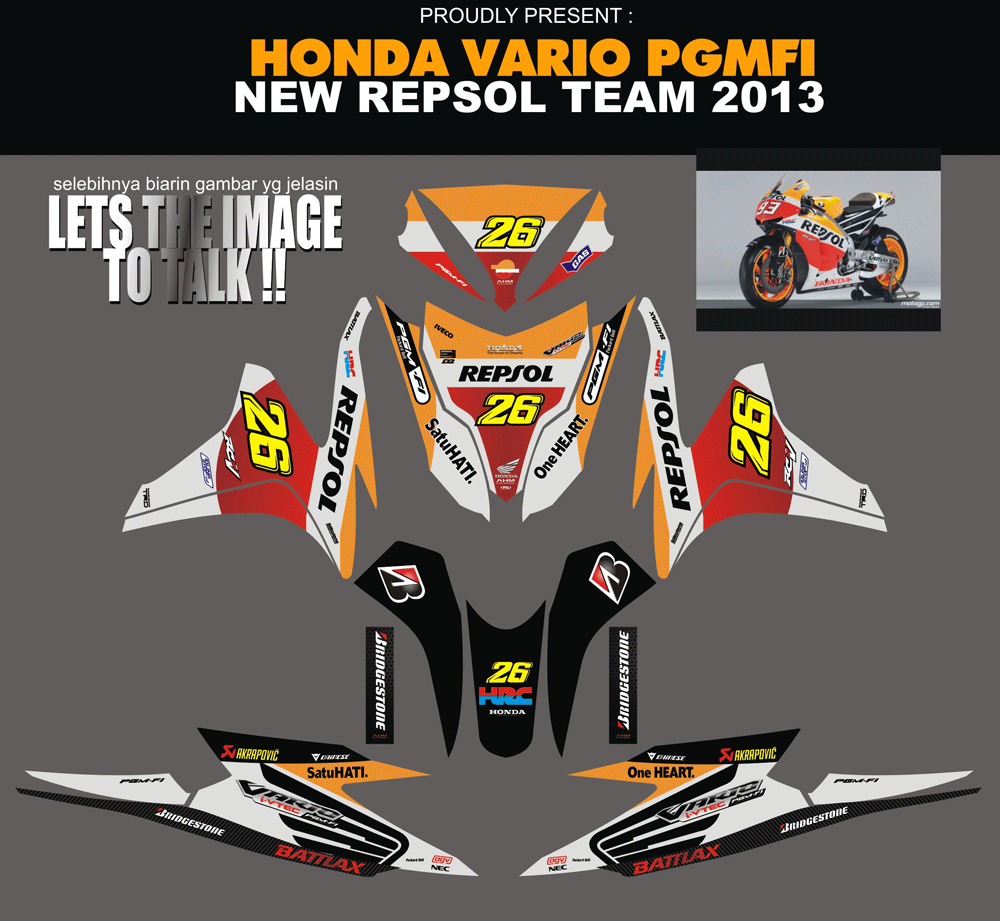 SMD38 HONDA VARIO ISS - DANI PEDROSA SolusiPrint