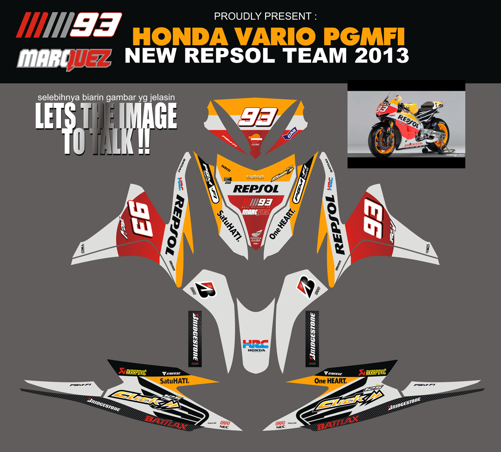 SMD28 HONDA VARIO 125 MARC MARCQUEZ SolusiPrint