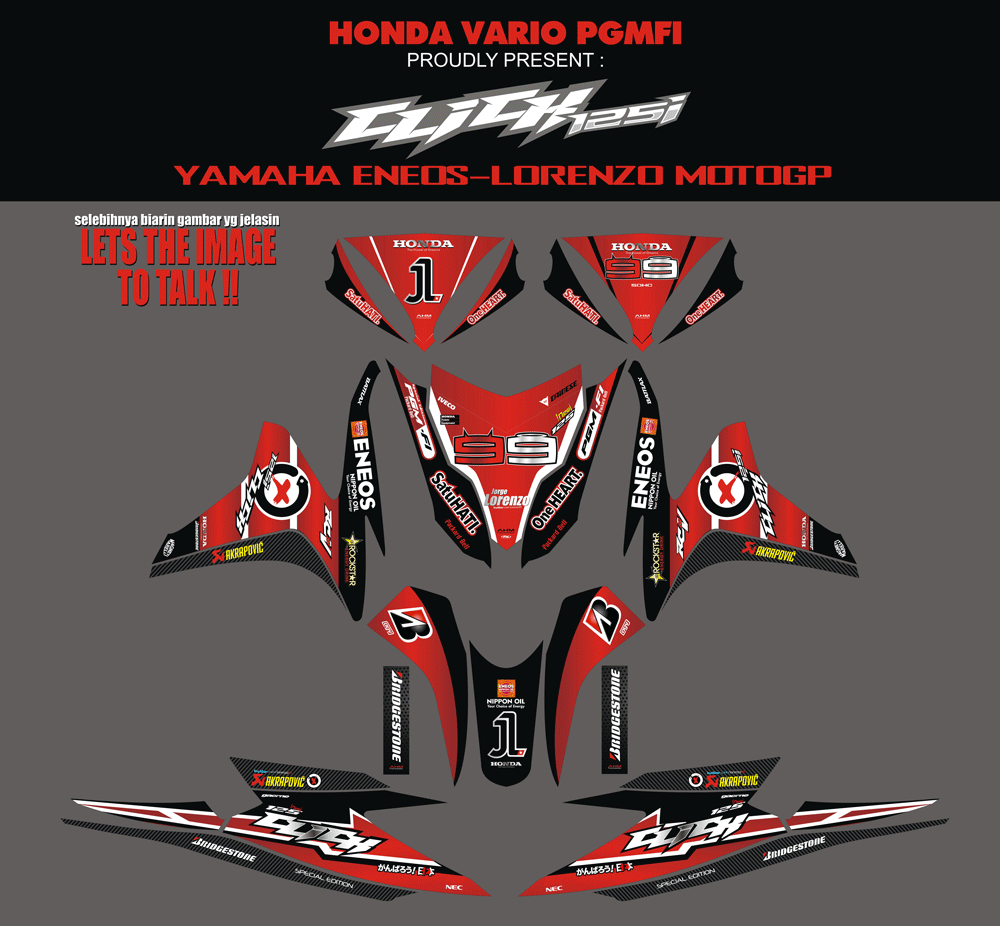 SMB44 HONDA VARIO INJEKSI-LORENZO MERAH ENEOS-BALI SolusiPrint