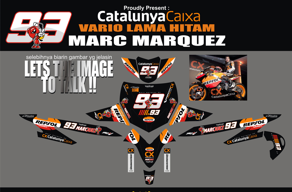 SMF40 HONDA VARIO LAMA-REPSOL MARCQUEZ 93 SolusiPrint