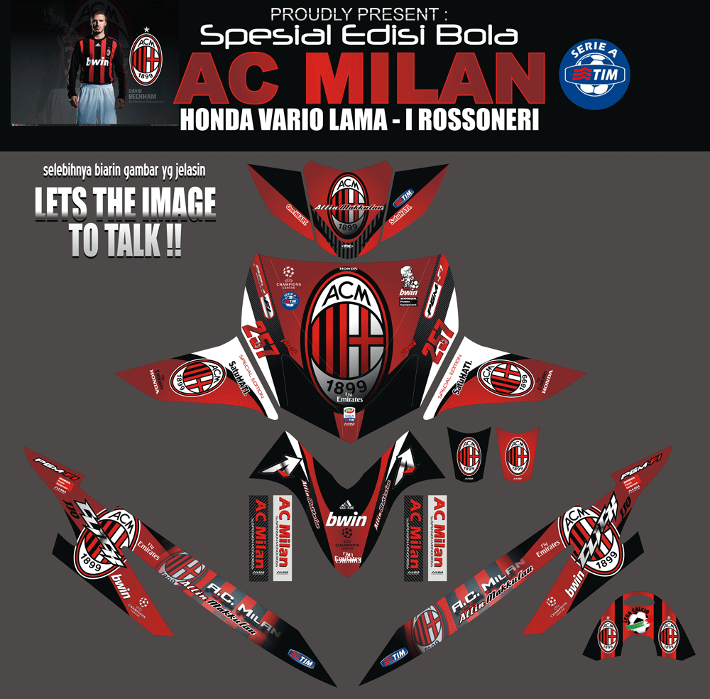SMB49 HONDA VARIO LAMA-AC MILAN HUGEL SolusiPrint