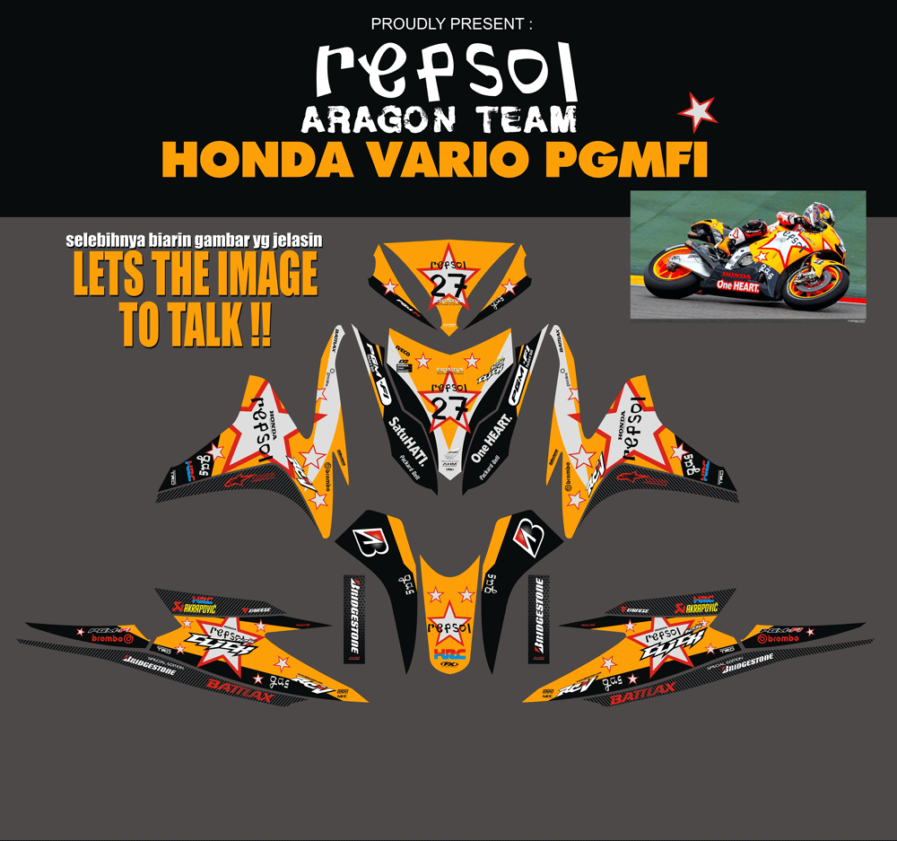 SMB56 HONDA VARIO PGMFI 125-REPSOL ARAGON SolusiPrint