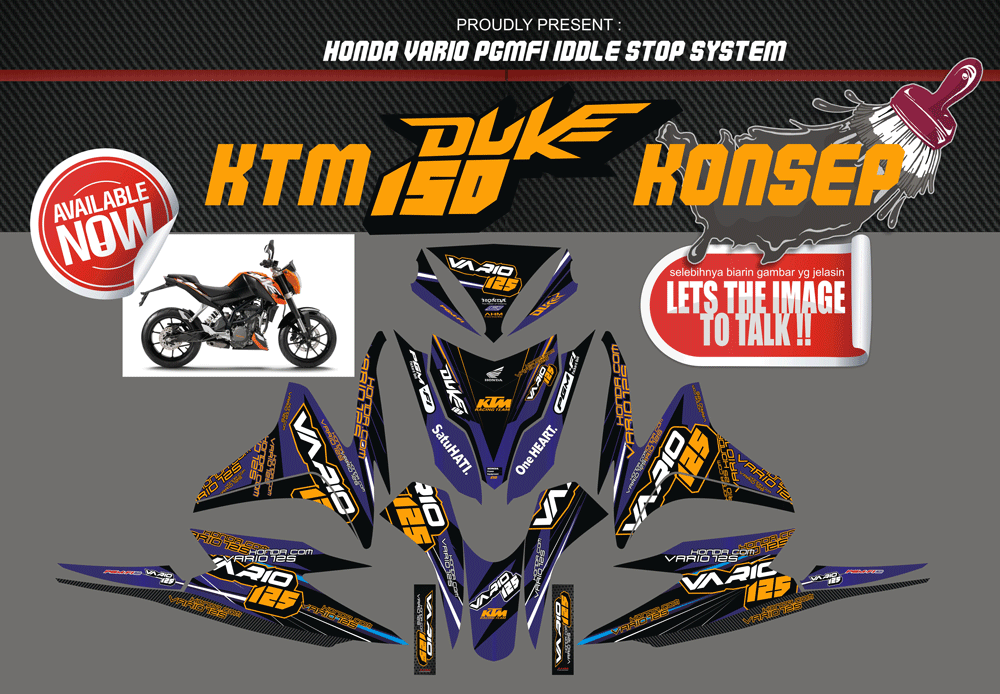 SME20 HONDA VARIO ISS BIRU KTM DUKE DECALS SolusiPrint