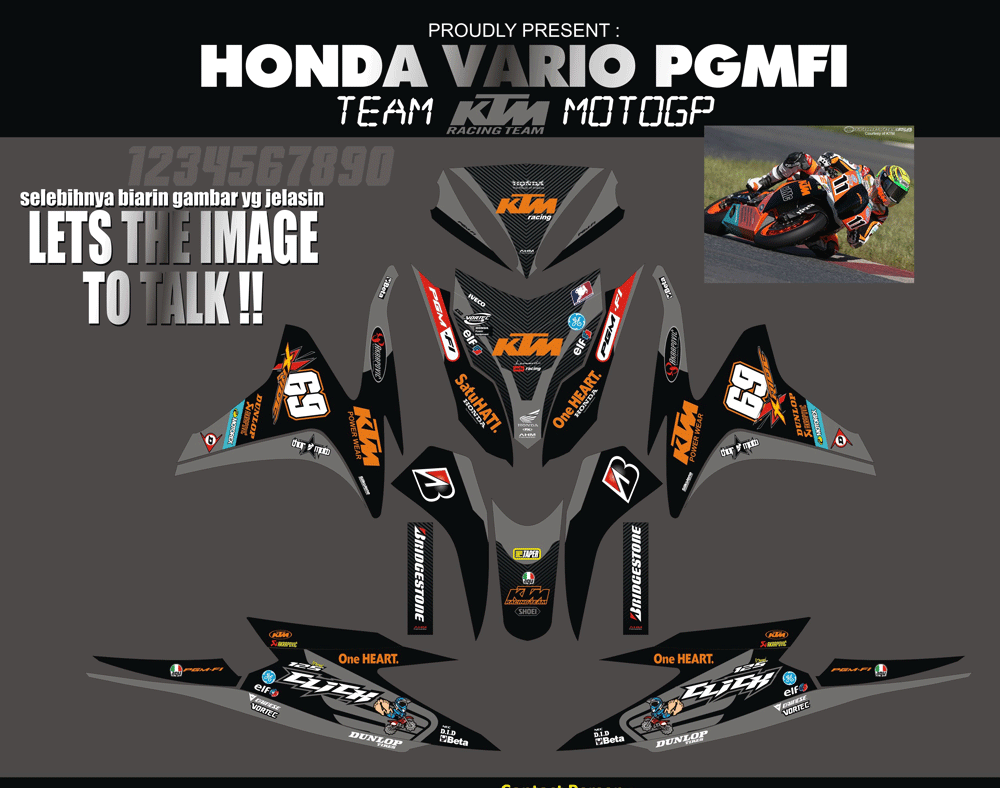 SMC16 HONDA VARIO  125 KTM MOTOGP SolusiPrint