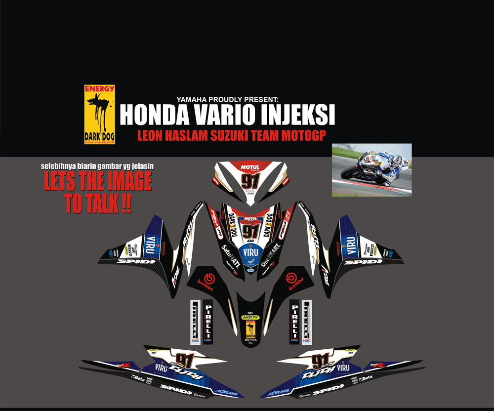SMD30 HONDA VARIO FI - SUPER MOTTO HASLAM SolusiPrint