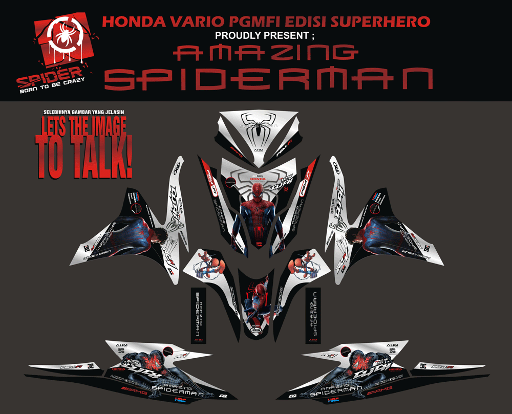 SMB62 HONDA VARIO PGMFI-SPIDERMAN SolusiPrint