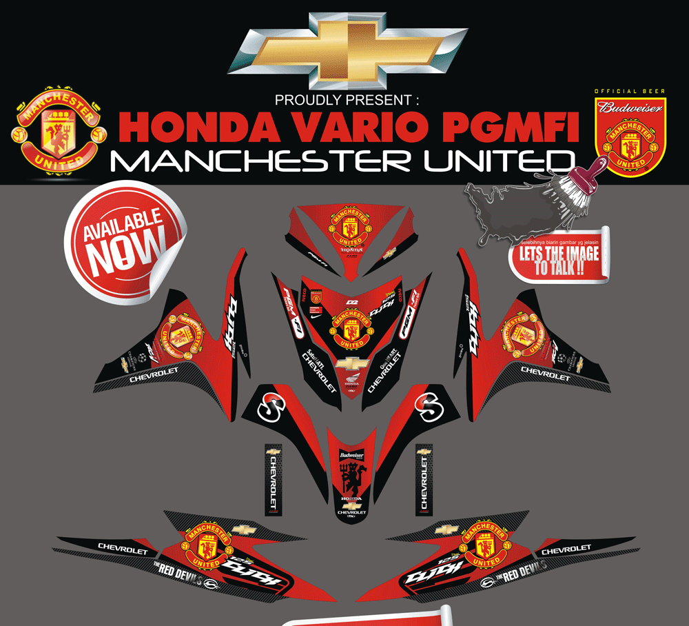 SMI40 HONDA VARIO FI MANCHESTER UNTD -  SUPRIYADI SolusiPrint